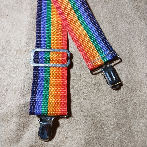 Kids Vintage Adjustable Rainbow Suspenders - Picture 3 of 6